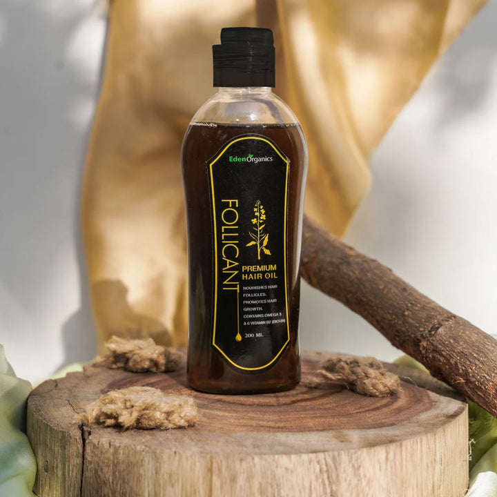 Herbal hair oil for hair growth. Follicant hair oil.