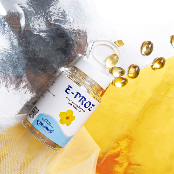 Evening primrose oil with vitamin-E.
